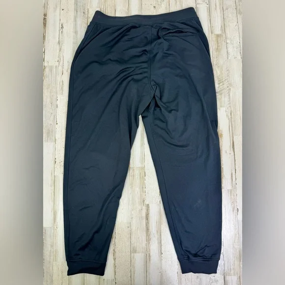 Under Armour Joggers Mens XL Black Drawstring Fleece Pocket Sweatpants Tapered - Picture 8 of 10